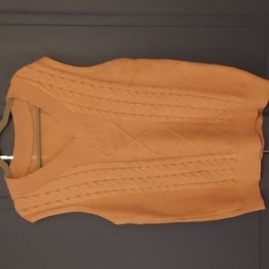 Vintage oversized v-neck sweater vest super soft and stretchy comfy no size tag